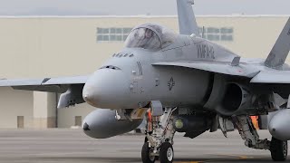 هورنت های تفنگداران دریایی امریکا  F/A-18 Hornets during Noble Jaguar 2021