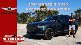 2024 Genesis GV80 Prestige Signature is the most luxurious Korean SUV. Full review and drive.
