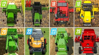 Fs12 vs Fs14 vs Fs16 vs Fs18 vs Fs20 vs Fs22 vs Fs23 vs Fs25 | Harvesting Compare | Timelapse |