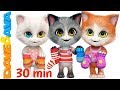 😽 Three Little Kittens in New Nursery Rhymes Collection | Kids Songs from Dave and Ava 😽