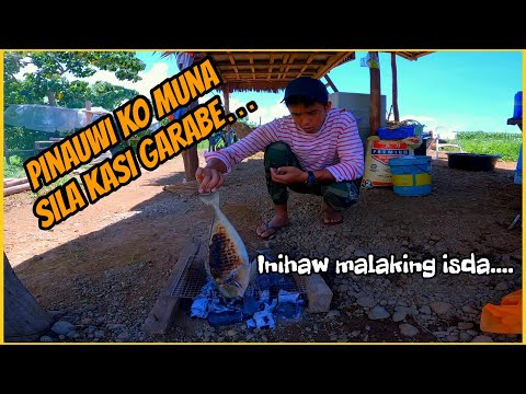 INUWI KO MUNA ANG AKING MAG-INA KASI GRABE! NAG-ihaw ng MALAKING ISDA #BUHAYkubo7 #bahaykubo