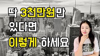 딱 3천만원뿐이라면 이렇게 투자하세요, 3천만원 투자, 소액투자