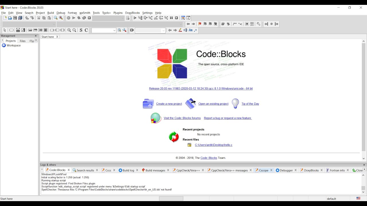 Download And Install Code Blocks C, C++, And Fortran IDE On Windows 10 ...