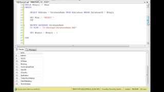 TSQL: Using Dynamic SQL Part I