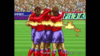 Tecmo World Cup Soccer (Neo Geo) | 7 Minutes of Gameplay | No commentary