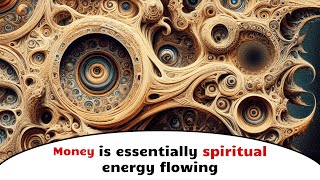 Money is essentially spiritual energy flowing