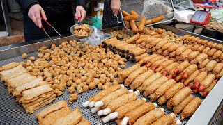 입이 떡 벌어지는? 장날이면 하루 250키로씩 팔리는 달인의 수제어묵, 오뎅 / Amazing Skill of Fish Cake Master - Korean street food