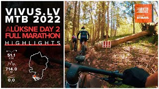 Vivus.lv MTB Marathon 2022 - Alūksne Day 2 Full Marathon Highlights with EN Commentary - 2022 05 22