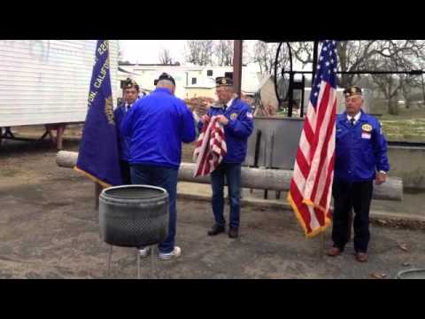 Flag Burning Ceremony 2012 Flag Burning Ceremony 2012