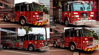 Orlando FD | Station 1 "The Big House" Response (Engine 1, Engine 101, Tower 1)