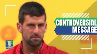 Novak Djokovic SPEAKS about the CONFLICT between Kosovo & Serbia  at Roland Garros