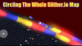 I CIRCLED THE WHOLE SLITHER.IO LOBBY | Circling the Whole Slither.io Map (Epic GamePlay) Part 4