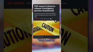Huge PHP Vulnerabilities
