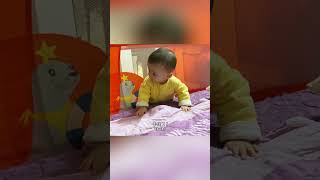 8M baby’s bed escape adventure~ super cute moments!｜8M ABO｜Cozy Parent-Child Routine with Baby