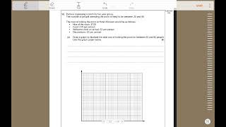 WJEC GCSE Maths - Numeracy Intermediate Unit 1: Straight line graph in context