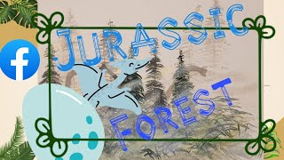 Jurassic Forest | acrylic painting for beginners