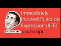Javascript Immediately Invoked Function Expression IIFE - Tutorial
