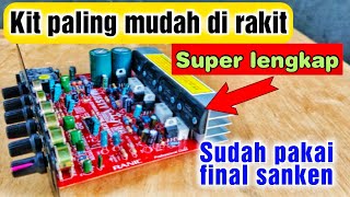 Review kit power amplifier super lengkap tinggal pasang trafo langsung bunyi