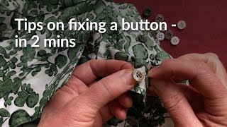 How to sew on a button - in 2 mins