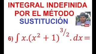 6. Integración por Sustitución (Cambio de Variable). Potencia.