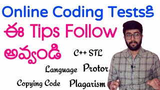 Tips to follow in online coding tests in telugu | online coding assessment in telugu | Vamsi Bhavani