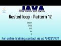 Pattern program in java | Pattern with spaces in java