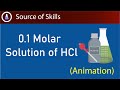 0.1 molar solution of hcl | 0.1 M solution of hcl