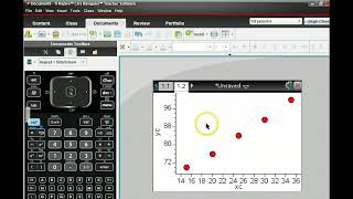 TI Nspire Scatter Plot and Regression