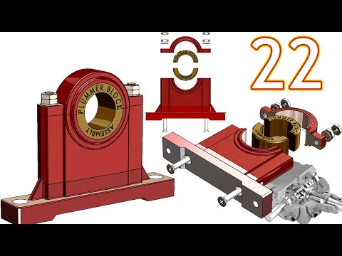 22-Project 39| Bevel Gearbox | SolidWorks Tutorial : Plummer Block ...