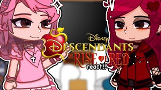 Descendants Rise of red reacts // 1/2 / gcrv - gacha reacts //