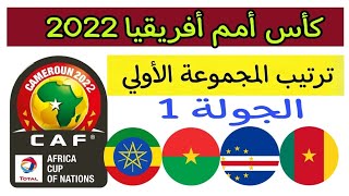 كأس أمم أفريقيا 2022 الكاميرون | نتائج وترتيب المجموعة الأولي اليوم بعد فوز الكاميرون والرأس الأخضر