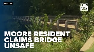 Moore resident demands action on unsafe, pothole-ridden bridge near school