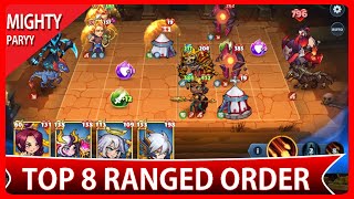 Mighty Party  - Top 8 Heroes Ranged Order Aug 2024