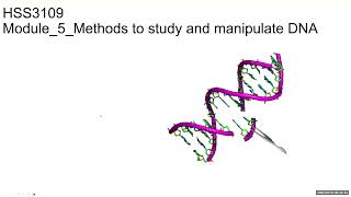 Module 5 DNA Detection Manipulation