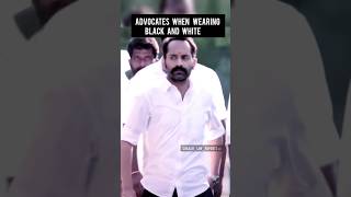 Advocates When Wearing Black and white #advocate #lawyer #lawstudent #fahadhfaasil #shorts #mamannan