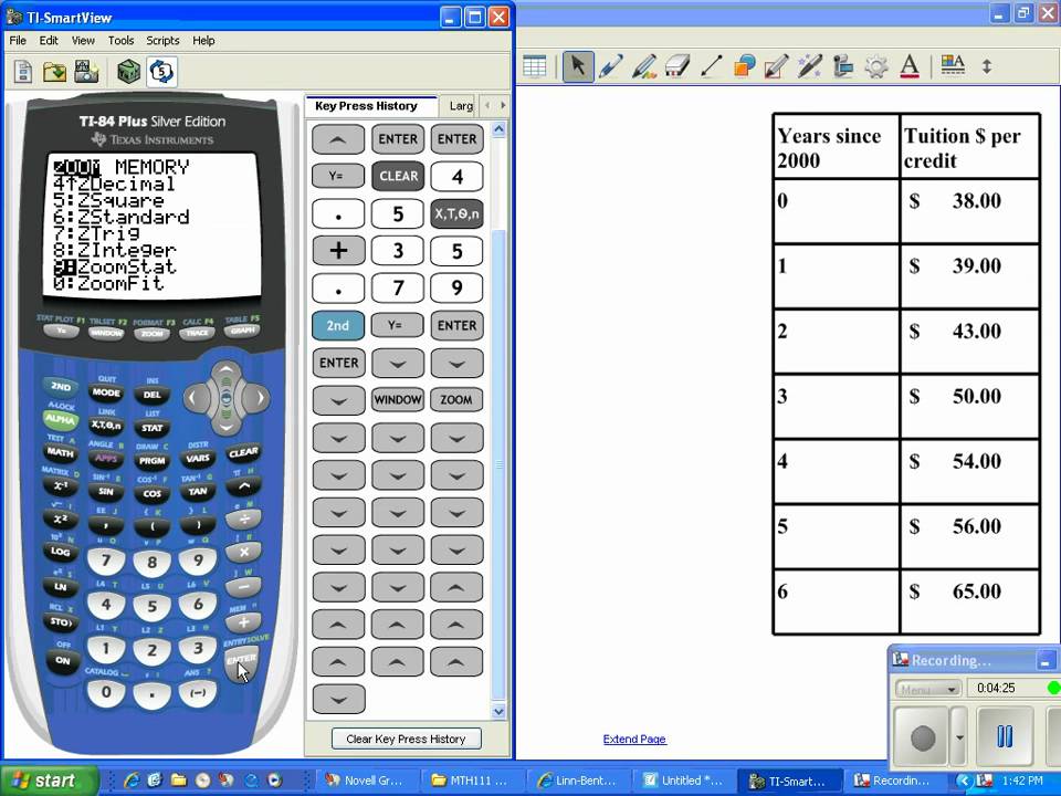 Linear Regression With A Calculator - YouTube