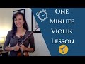 How to Get Your 3rd Finger in Tune Without a Tuner (One Minute Violin Lesson)