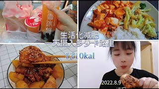 5块钱两个大鸡腿子，吃着可不就是比4元一个的鸡翅中香嘛，生活化减肥一天吃了什么