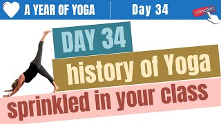 365 Inspired Yoga Classes Day 34 | The History of Yoga 📚🧘