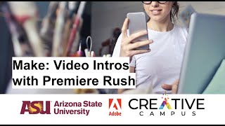 Video Introductions with Adobe Premiere Rush