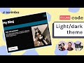 Live-code a dark/light theme switcher with us  | JavaScript, CSS, HTML