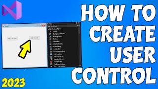how to add (create) controlls into windows form application | How to use User Control in visual C#