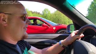 670 HP Ferrari 488 Spider vs 650+ HP Ruf Automobile R Turbo 996 Rt12 spec short gearing and 1,5 bar