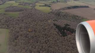 Approach and Landing At LTN London Luton International Airport Easyjet Flight EZY2296