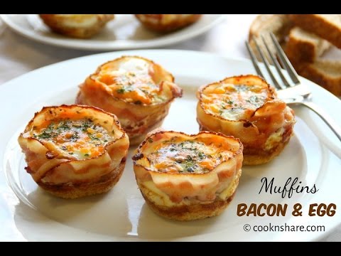 Bacon and Egg Muffins - Easy Breakfast Bacon and Egg Muffins - Easy Breakfast