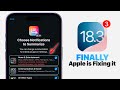iOS 18.3 Beta 3 - Apple is FINALLY Fixing it!