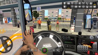 Bus Simulator : Ultimate | Bus Stop ‼️🚏🚍 | Zuuks | MAN | Mobile Gameplay | Drive with Devil 😈