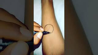 how to make yin yang tattoo design#shorts #tattoo #youtubeshorts