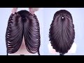 Simple Hairstyles | Easy & Unique Hairstyle For Wedding & Prom | Waterfall Braid Half Up Half Down