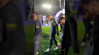Messi,Neymar,Mbappe in Happy mood when time of take trophy #viral #shorts feed